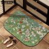 Масляная живопись Коврик для ванной комнаты Коврик противоскользящий для туалетной двери Входной коврик