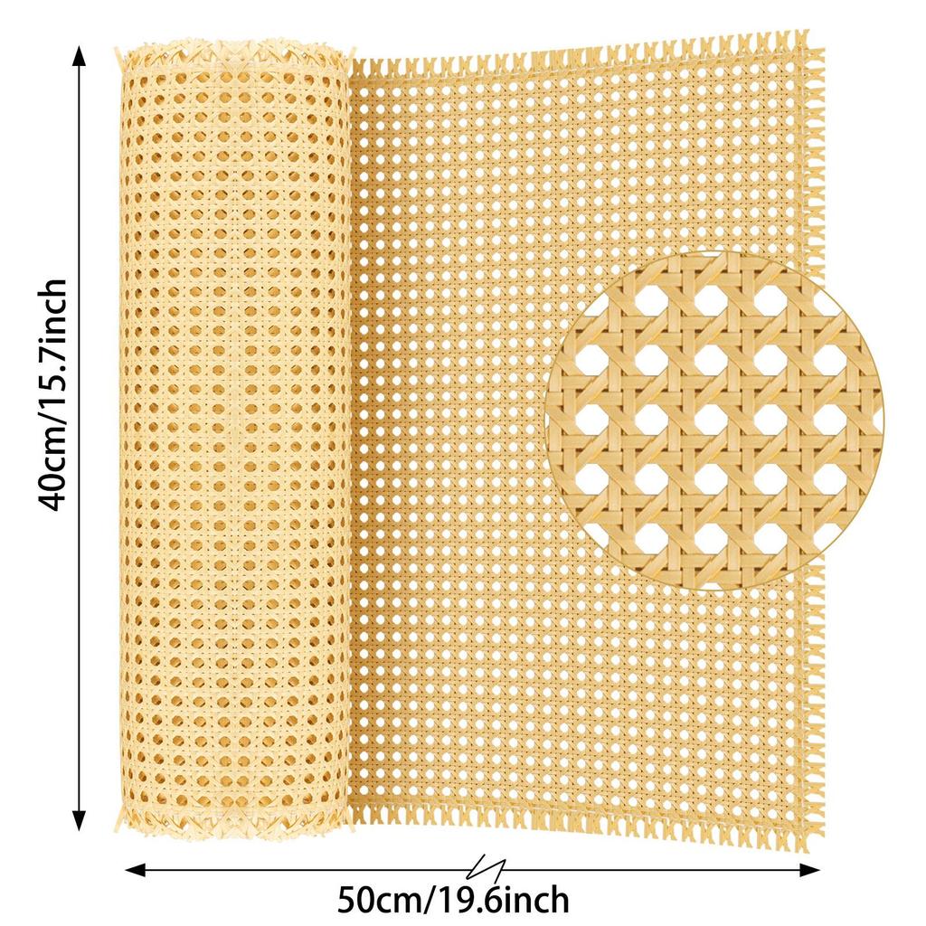 Indonesian Plastics Rattan Webbing for Cane Projects 40/45/50Cm Woven Open Mesh Cane Roll Furniture Decoration Repair Tools Hot