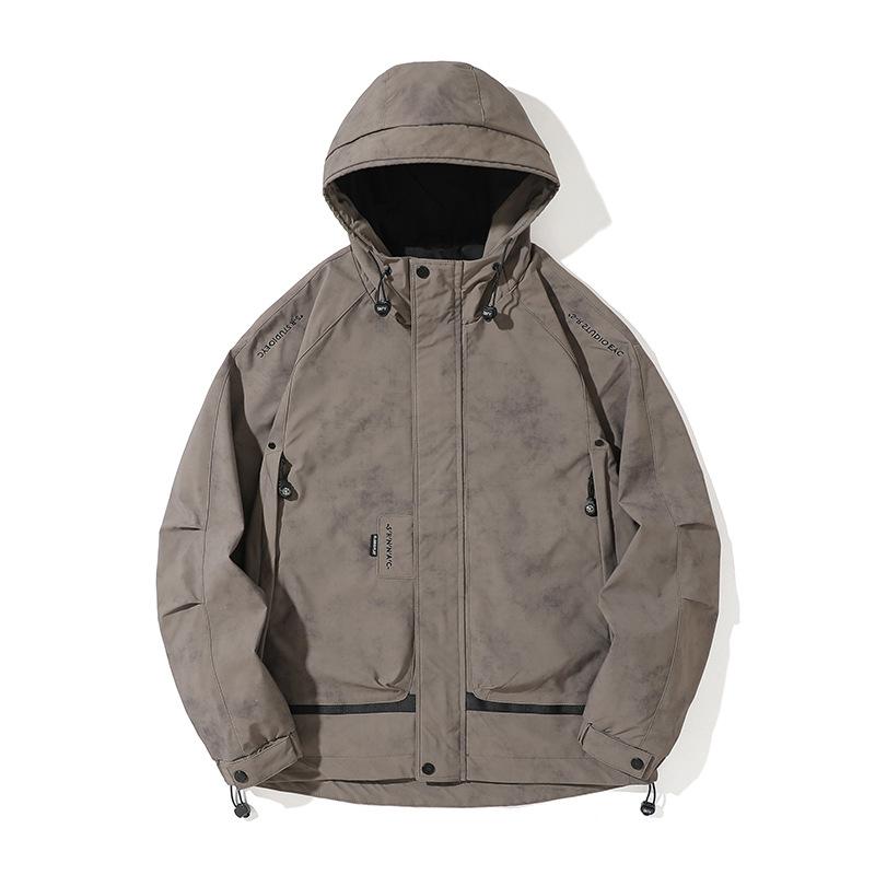 Американская ретро-куртка, мужская модная брендовая куртка с капюшоном, мужская свободная повседневная куртка большого размера