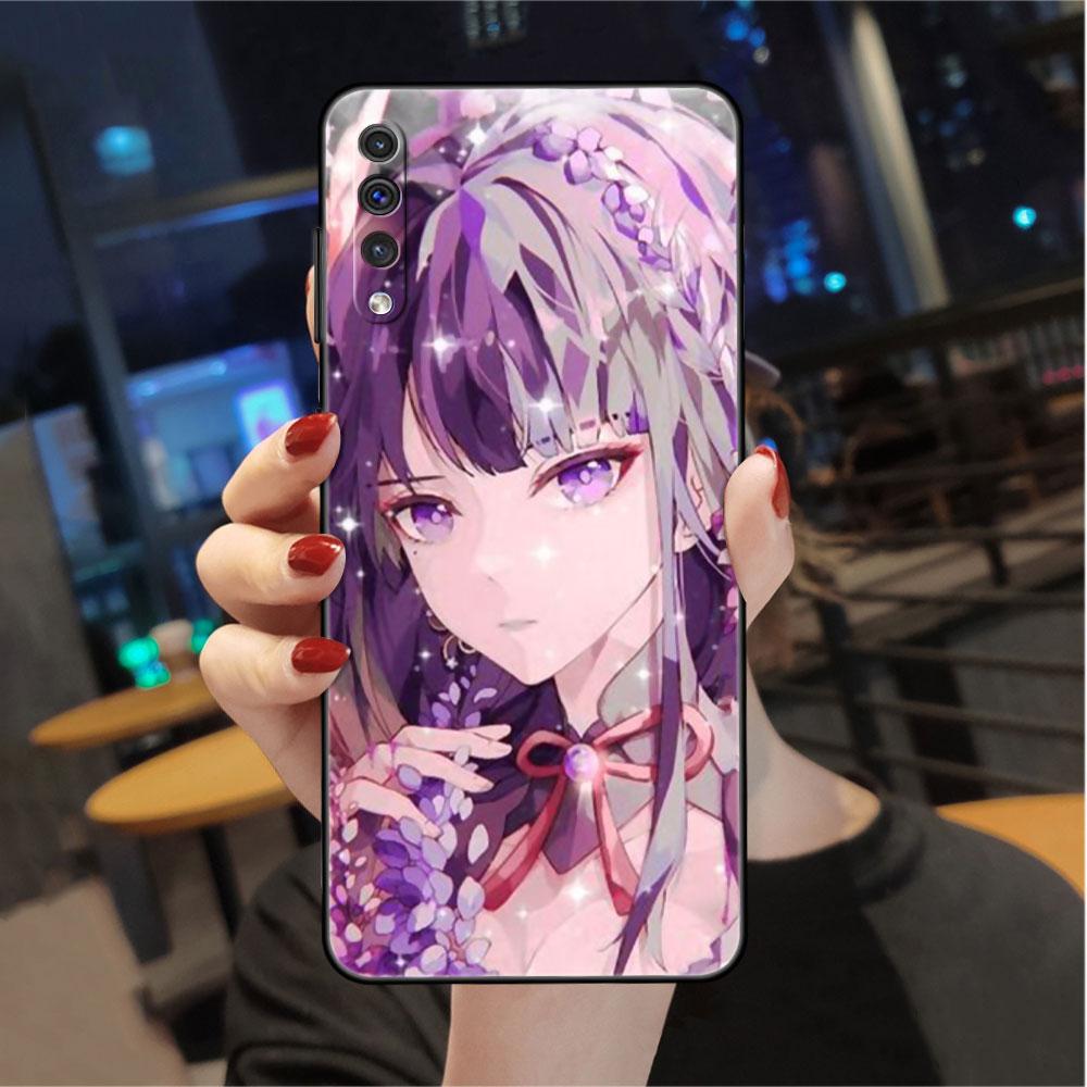 Чехол для Samsung Galaxy A50 A70 A30 A20s A20e A10 A40 A10s A10e M52 M51 M31 M30s M21, черный чехол для телефона Genshin Impact