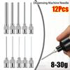 12Pcs Blunt Tip Dispensing Machine Needle Stainless Steel Glue Dispenser Tip