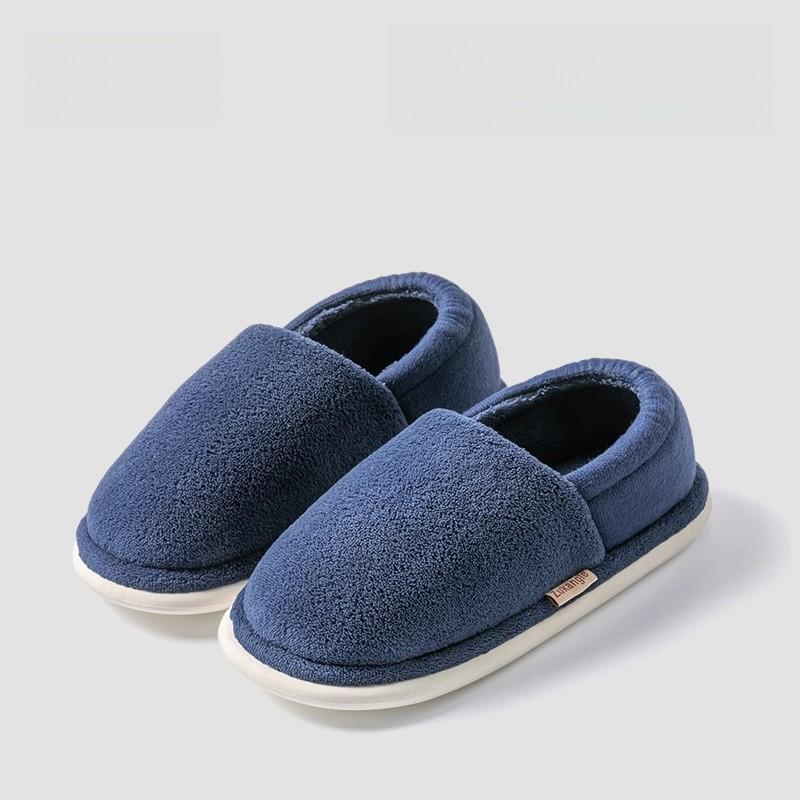 Antibacterial Cotton Slippers For Couples Winter Warm Non Slip Indoor Outdoor Comfort