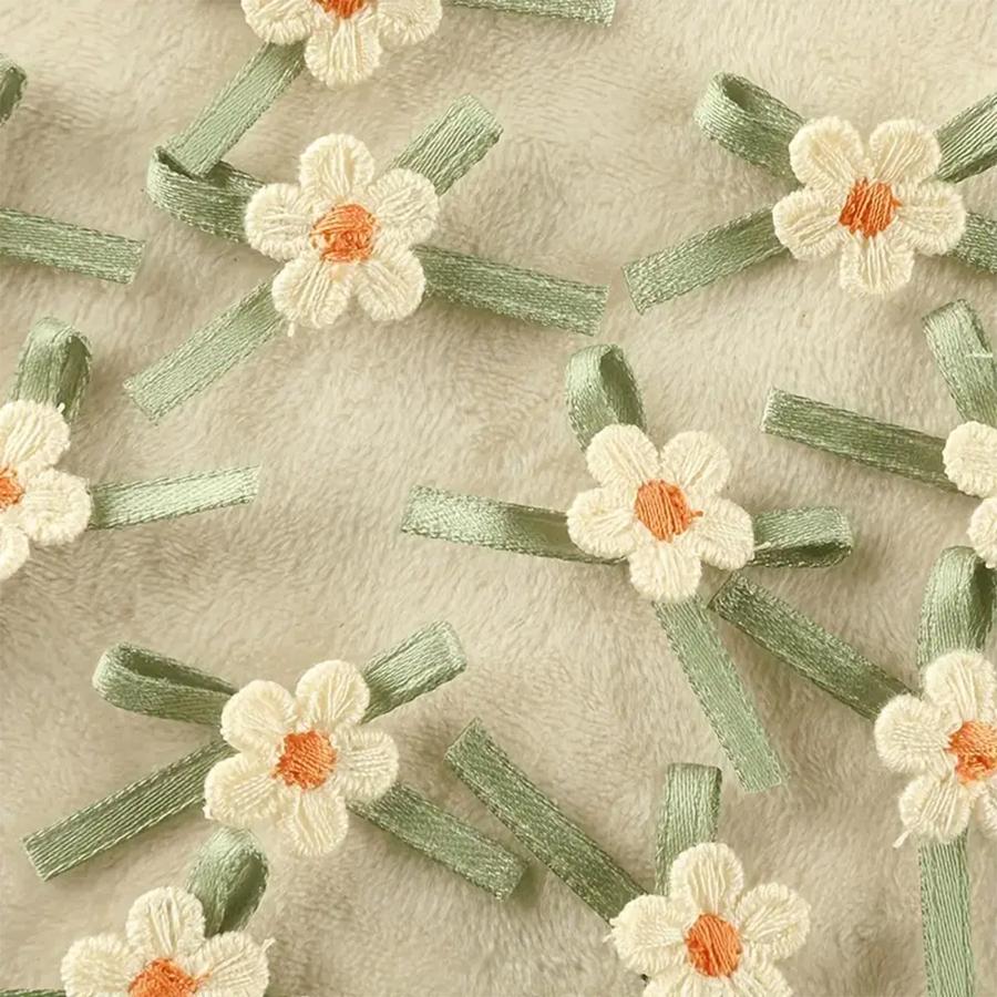 10шт ручной работы атласная лента цветок бант патч для ремонта украшения одежды