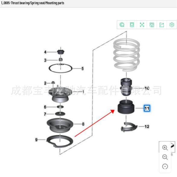 BMW E87/E90/E90LCI/E60 Пыльник переднего амортизатора 31331094749