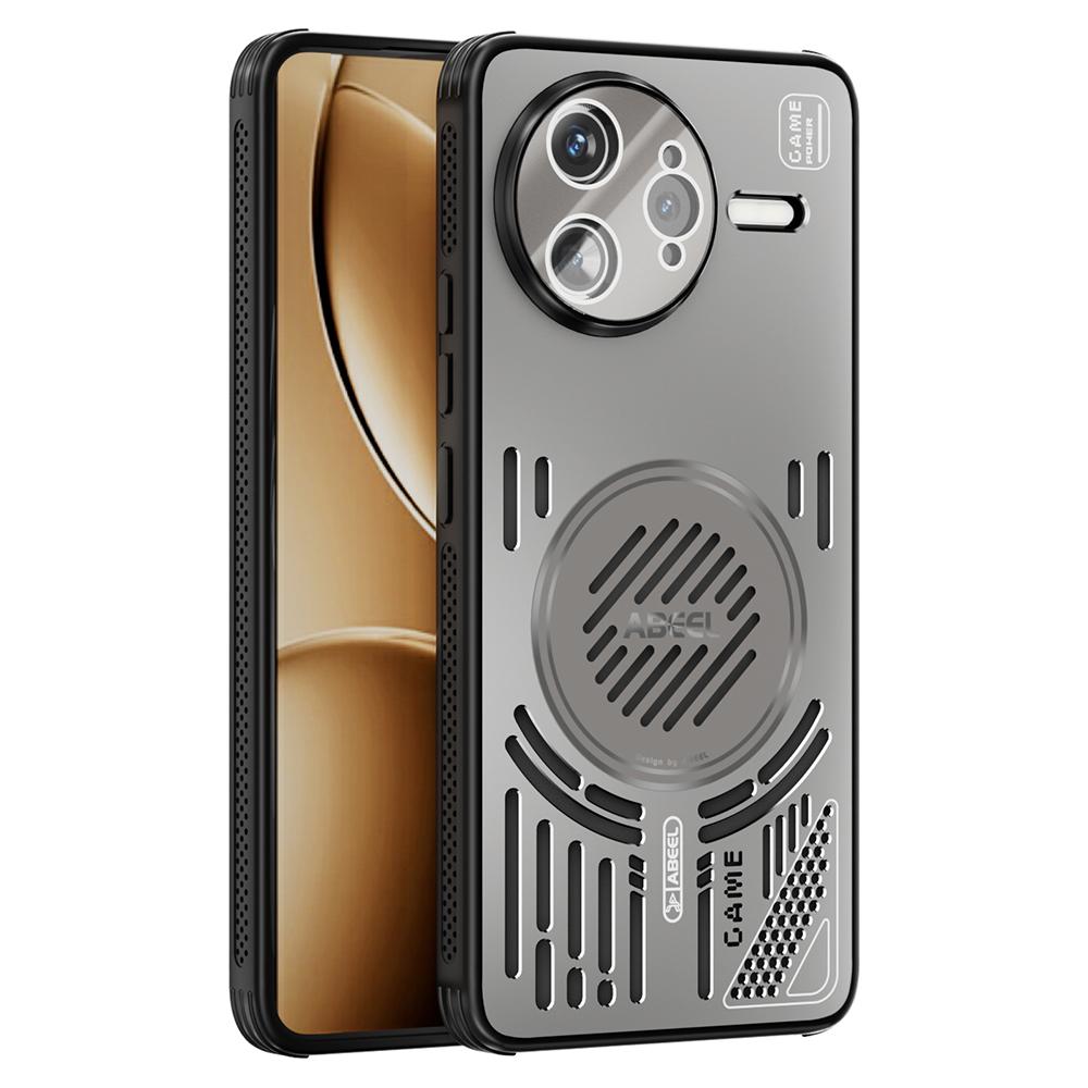 ABEEL Для Xiaomi Redmi K80 Pro 5G/Poco F7 Ultra 5G Магнитный чехол Сплав алюминия+ПК+ТПУ Полый чехол для телефона с теплоотводом