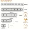 Кабельные зажимы на 5 упаковок/15 слотов — Держатели шнуров — Самоклеящийся органайзер для прокладки кабелей — Аксессуары для дома, офиса, стола