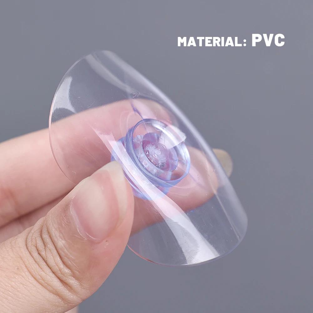 Mushroom Head Clear Suction Cups PVC Adhesive Sucker Holders Hanging Hooks Home Organizer Suction Pads Window Glass Table Decor