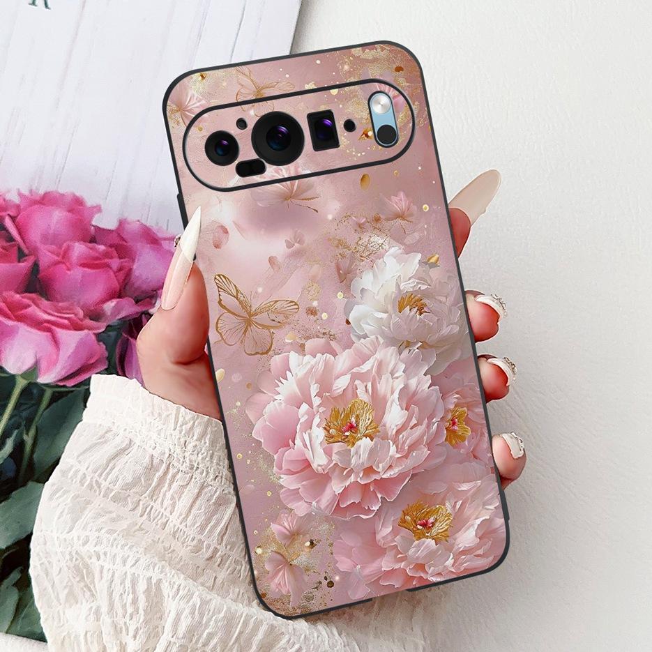 Чехол для Google Pixel 9 Pro Чехол Pixel9A Цветы Расписной Чехол Мягкий Силиконовый Чехол для Телефона Для Google Pixel 9A Pixel9 Pro Корпус
