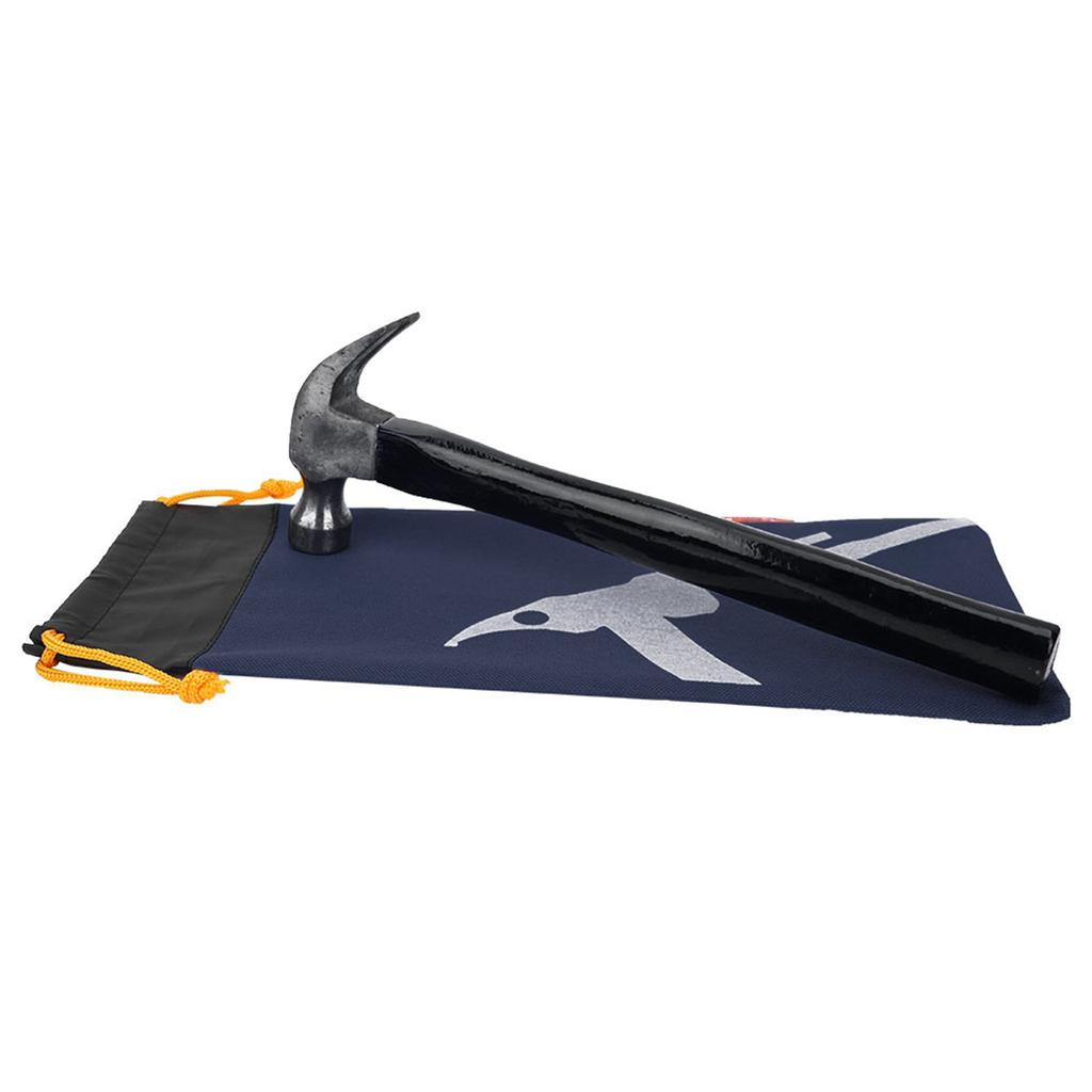 Tent Camping Tent Peg Hammer Nail Pouch Black Peg Nails Stake Storage Bag(red)