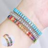 WWJ European Classic All-Match Women's Color Zircon Tennis Bracelet Handmade Daily Clothing Jewelry Accessories