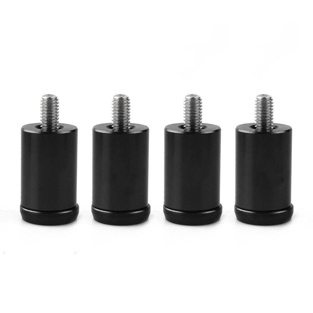 4pcs Black Universal Engine Hood Vent Spacer Riser Kit for Turbo Motor Swap