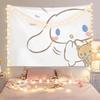 Тканое полотно Sanrio Cinnamoroll с принтом  Мечтательный настенный фон для уютной комнаты в общежитии  Домашний декор Плоская печать