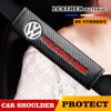 BFPQY1 2Pcs Car Seat Safety Belt Soft Covers Shoulder Pad Badge Interior Accessories For VW Golf Polo Passat Tiguan Beetle Jetta Touran