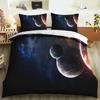 Пододеяльник Galaxy Universe King Queen Планета Космос Постельное белье Покрывало на одеяло Солнечная система Небо Полиэстер Чехол для одеяла
