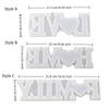 Handmade DIY Resin Crafts English Letters Epoxy Resin Mould Decorative Candle Mold  Office