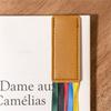 2 Pcs Book Markers with Colorful Ribbons PU Leather Reading Bookmarks Ribbon Page Markers for Book Lovers