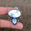 Dendrite Opal, Opal Gemstone 925 Sterling Silver Jewelry Pendant 1.97" KKG-333