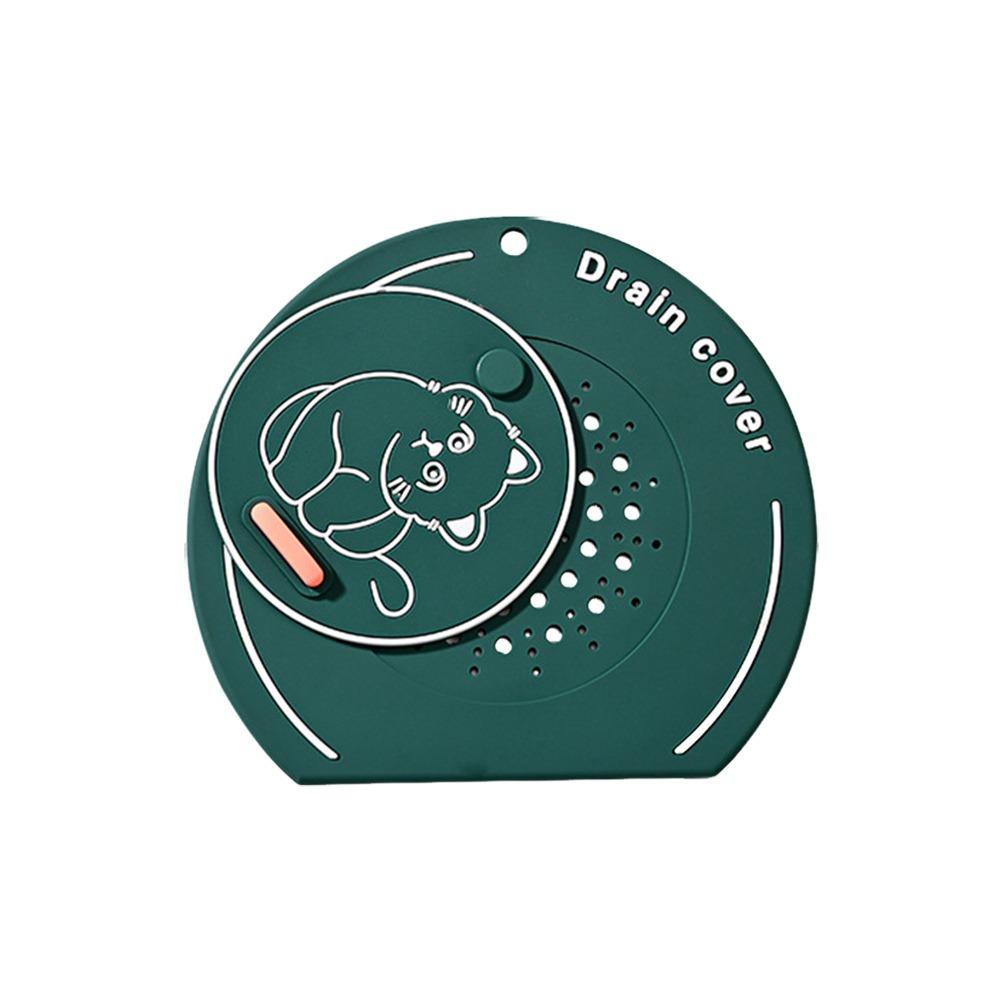 Silicone Floor Drain Mat Anti Odor Kitchen Sink Seal Mat for Bathroom Hair Collection