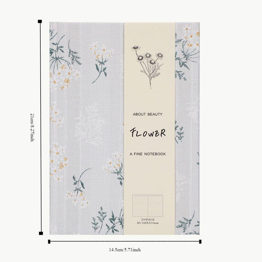 Компактный блокнот A5 в тканевой обложке, вышитый блокнот, очаровательный студенческий дневник, студент