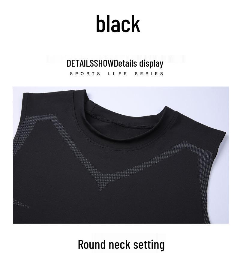 Мужская утягивающая быстросохнущая фитнес-майка - Дышащий спортивный топ для бега, баскетбола и тренировок