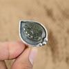 День матери Сделка Серебро 925 пробы Овальный Лабрадорит Необработанный камень Обручальное кольцо Ювелирные изделия