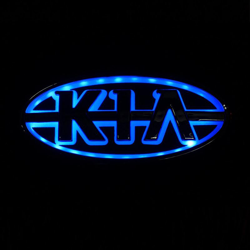 Светодиодный 3D значок-эмблема KIA для заднего багажника, логотип для Kia Picanto Cerato Sportage Ceed Rio K2 K5 K3 Sorento Stinger