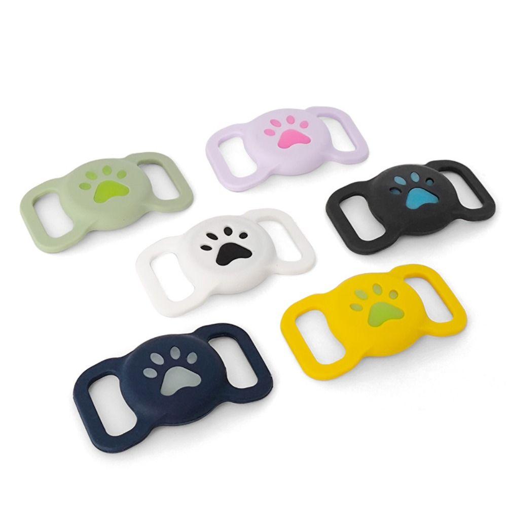 Silicone Protective Sleeve Waterproof Pet Tracker Protective Case Dog Collar Holder for Airtags