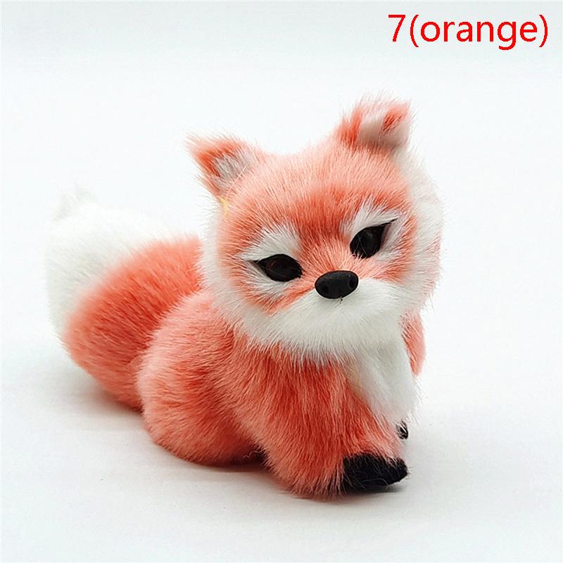 Моделирование животных лисы плюшевые декоративные игрушки куклы для детей подарок на день рождения