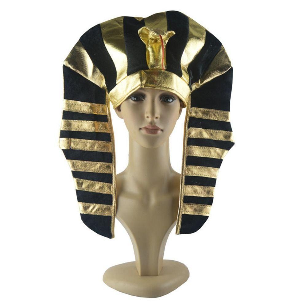 Halloween Party Decorations Egyptian King Hat Headpiece Halloween Pharaoh Hat Creative Girl