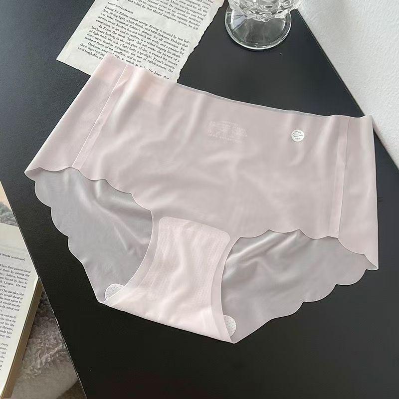 Женское бесшовное нижнее белье Ice Silk Quick-Dry: Ультратонкие, телесные, 3D персиковые бедра, подходят для летнего фитнеса и йоги