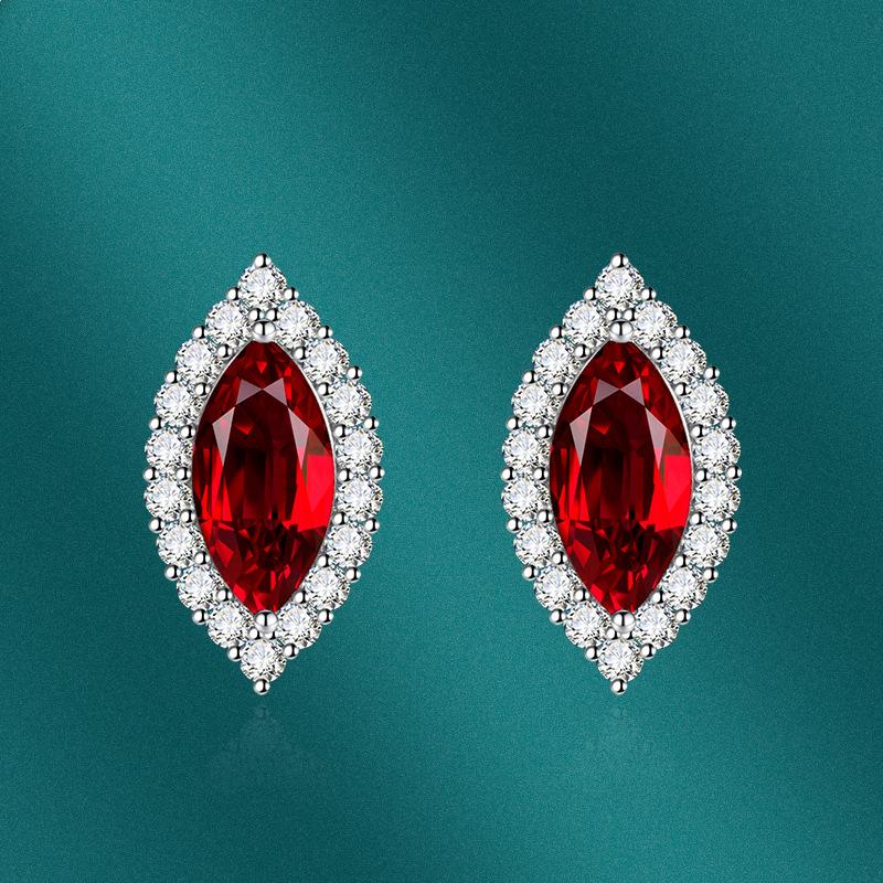 BELLA BOX Luxury Women Zircon Earrings Wedding Engagement Party Gift