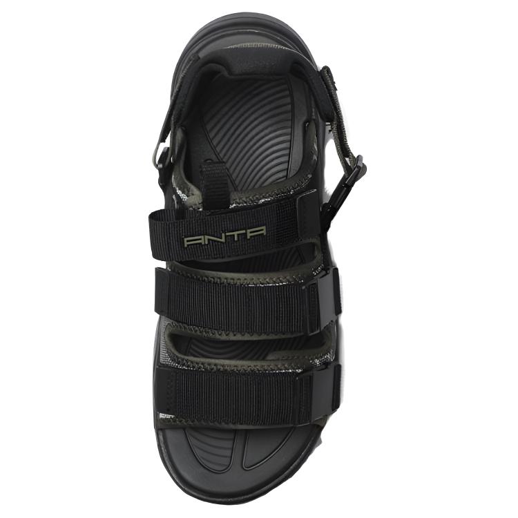 Anta Lightweight Velcro Beach Sandals Men Sandals Black 112138502-1