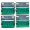 Customize Truck Side Markers, Square 12 LED 24V, Universal Marker Lamp, Set of 4 (Green)