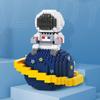 18363 Космический Астронавт Космонавт Земля Луна Звезда 3D Модель DIY Мини Алмазные Блоки Кирпичи Строительная Игрушка для Детей без Коробки