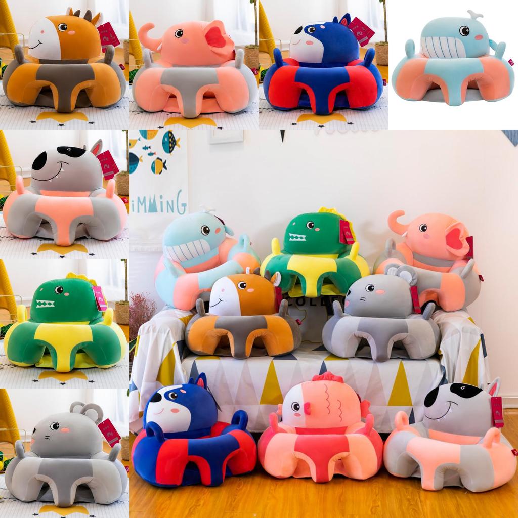 Мультяшное животное Наполненное плюшевое Детское кресло Киты Мыши Защита от падения Малыши Новорожденные