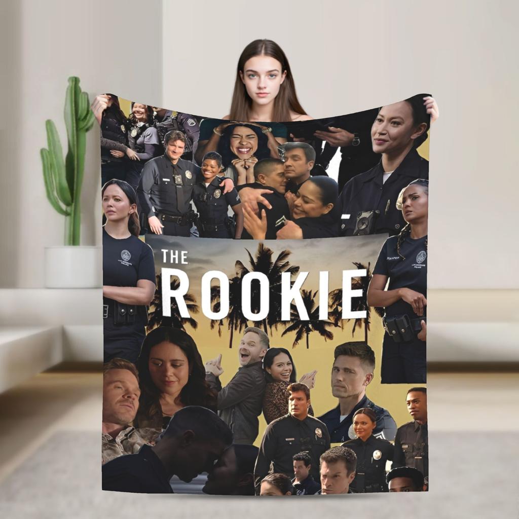 The Rookie TV Show Flannel Blankets Soft Throw Blanket for Living Room Picnic Graphic Bedspread Sofa Bed Cover