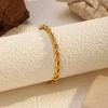 Titanium steel bracelet cold wind Cuban chain flat snake chain stainless steel jewelry women's light luxury high-end accessories