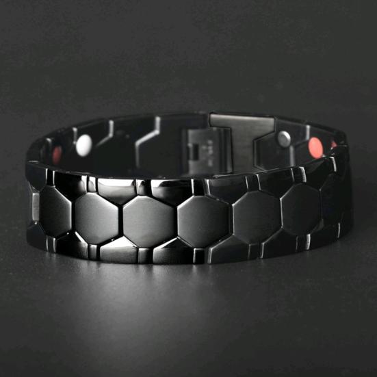 Men Bracelet Magnetic Durable Detachable Therapy Bracelet Daily Jewelry