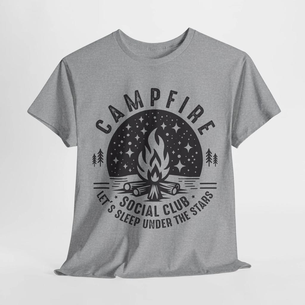 Wanderlust T-shirt Tops Tees Unisex | Campfire Social Club Let’s Sleep Under The Stars Shirt