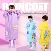 Children's EVA Cartoon Raincoat with Backpack Slot