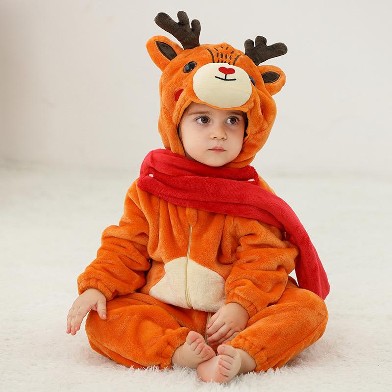 Baby Clothing Shark Dinosaur Onesies Animal Hooded Winter Baby Pajamas Kids Sleepwear Baby Pyjamas