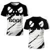Хэллоуин Ужас Тыква Графическая Футболка Фестивальная Вечеринка Повседневные Косплей Топы Дышащая Быстросохнущая Модная Уличная Футболка