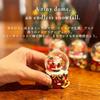 Christmas Snow Globe Snowman Christmas Home Mini Delivery 100 Yen Figurine, Snow, Ornament, Decor, Gift, Size, 6.5cm, XMS001-A,