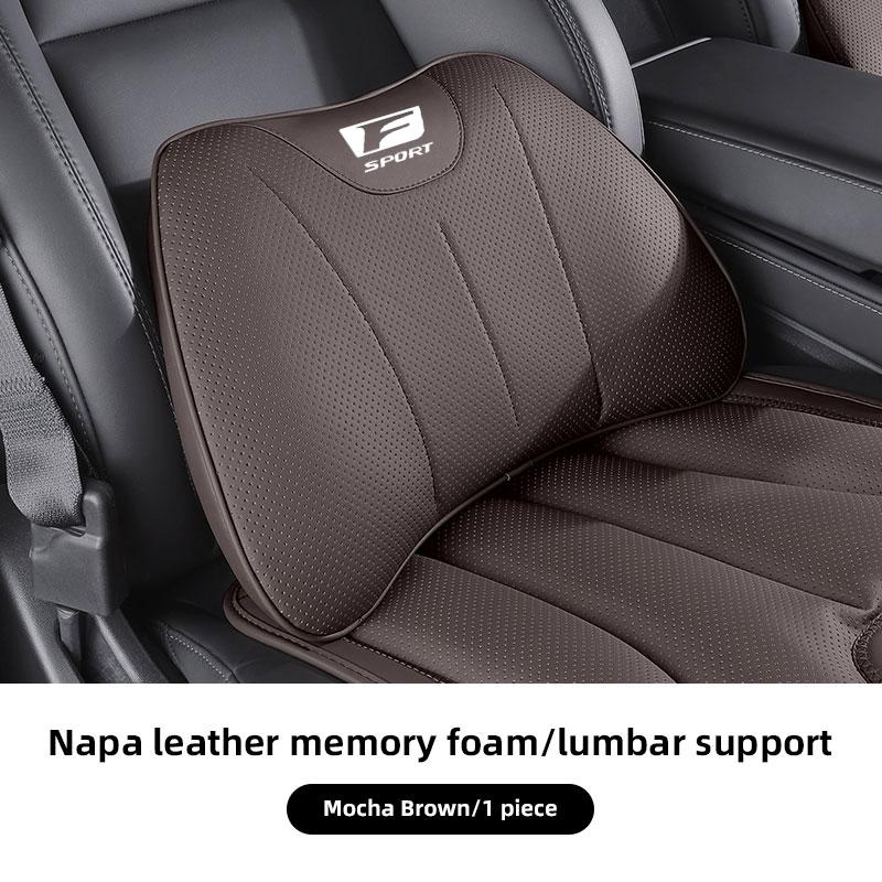 DJSZ3 Car Headrest Neck Pillow Auto Seat Cushion Waist Pillow Set For Lexus F SPORT ES RX NX LS UX LM LX GX LC RZ IS CT GS RC HS LBX