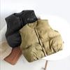 Korean-Style Kids' Down Cotton Vest: Thick, Warm Sleeveless Jacket for Small To Medium Children
