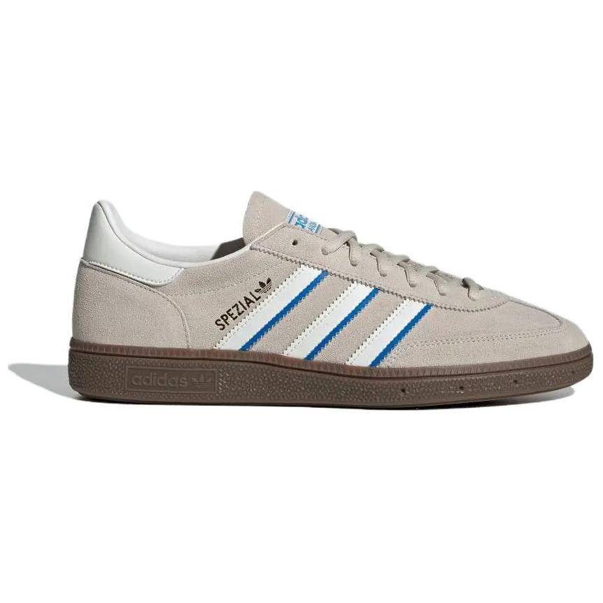adidas Кроссовки Handball Spezial Aluminium Bright Blue Unisex, серые, облачно-белые IH9962