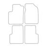 [BLM]FO006 red - Set of velour floor mats to fit Ford Ka II 2008-2016 - red trim
