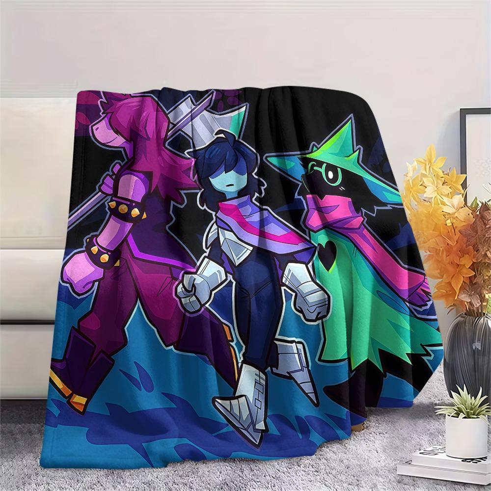 Deltarune Flannel Blanket, High quality Comfortable for All Seasons, Home Decor, Warmth and Comfort