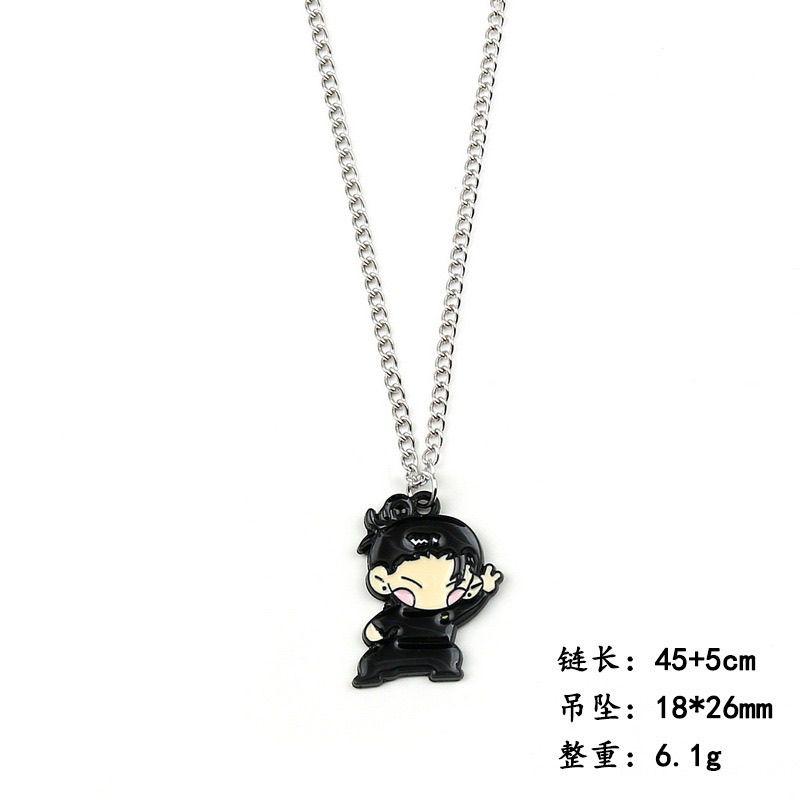 Jujutsu Kaisen Yuji Itadori and Gojo Satoru Necklace Creative Cartoon Cute Fashionable Personalized Portable Student Pendant