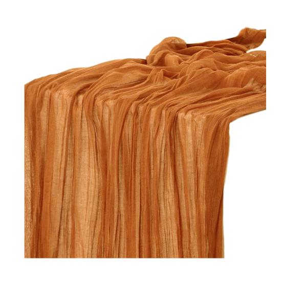 Флаг Однотонный Плиссированный Дизайн Богемный Стиль Свадебная Настольная Дорожка